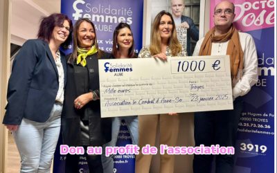 Un chèque pour l’association