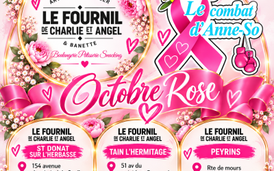 Merci au Fournil de Charlie et Angel pour leur mobilisation en faveur d’Octobre Rose 🌸